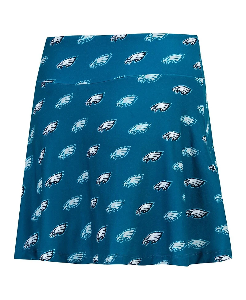 Concepts Sport Women's Midnight Green Philadelphia Eagles Record Allover Print Knit Sleep Skort