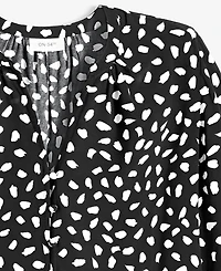 On 34th Women's Printed Pintuck Blouse, Exclusively at Macy's