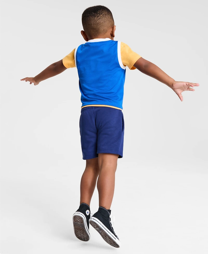 Epic Threads Toddler Boys 2T-4T Mesh Tank Top, T-Shirt & Shorts, 3 Piece Set, Exclusively at Macy's