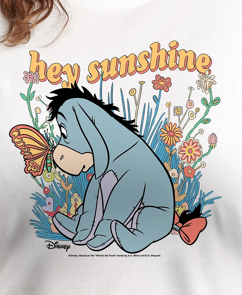Hybrid Apparel Trendy Plus Winnie The Pooh Hey Sunshine Graphic Crew Neck T-Shirt