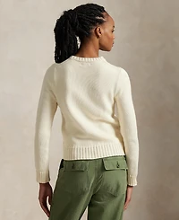Polo Ralph Lauren Women's Flag Cotton Crewneck Sweater