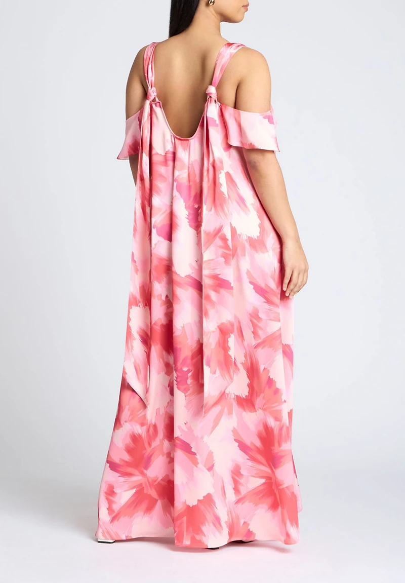 Eloquii Women's Strap Detail Trapeze Gown