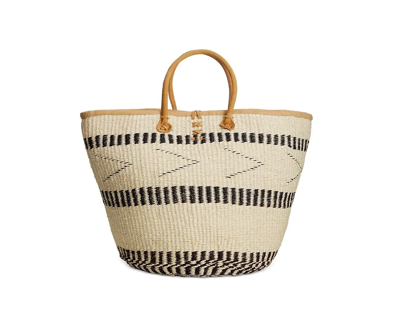 Balance Point Handwoven Sisal Straw Basket Tote Bag