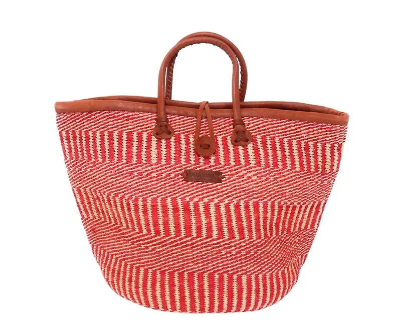 Bold and Brave Handmade Sisal Basket Tote