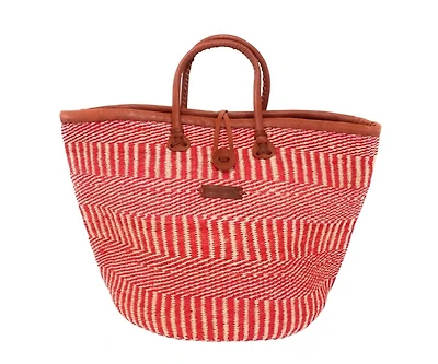 Bold and Brave Handmade Sisal Basket Tote
