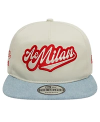 New Era Men's Tan Ac Milan Denim Golfer Snapback Hat