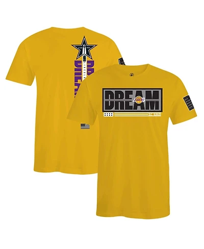 Fisll x Black History Collection Men's and Women's Gold Los Angeles Lakers T-Shirt