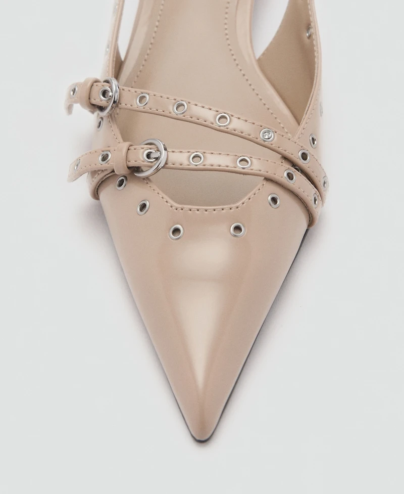 Mango Women's Die-Cut Kitten Shoes