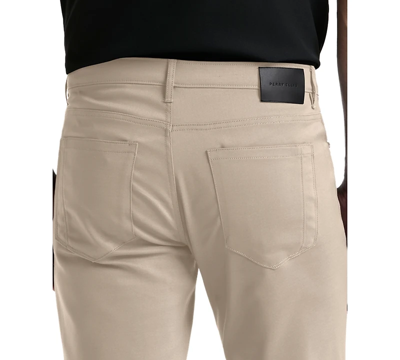 Perry Ellis Men's Double-Weave Slim-Fit 5-Pocket Pants