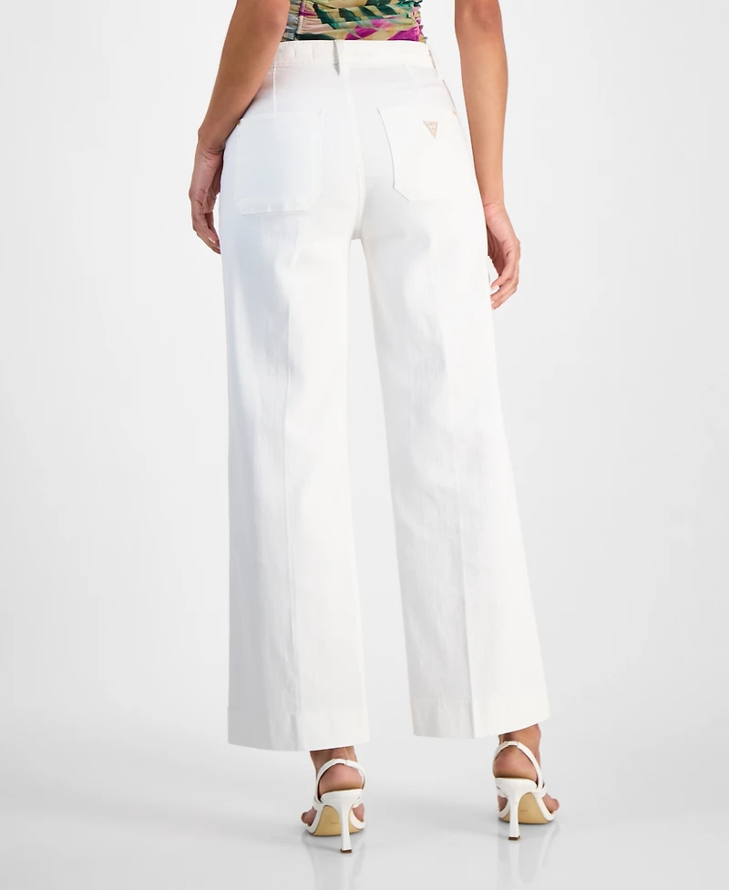 Guess Women's Sailor High-Rise Wide-Leg Jeans