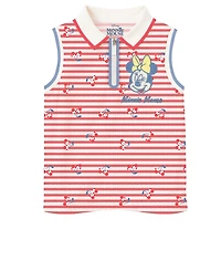 Disney Toddler and Little Girls 2-Piece Minnie Pique Cvc Top and Skirt Set
