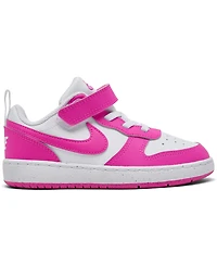 Nike Toddler Girls Court Borough Low Recraft Fastening Strap Casual Sneakers from Finish Line