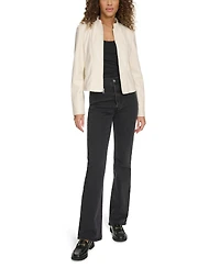Levi's Women's Faux-Leather Cut Racer Jacket