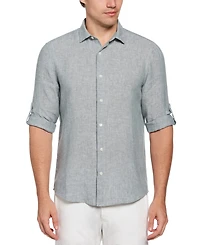 Perry Ellis Men's Linen Dress Shirt