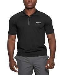 Guess Men's Jaiss Slim-Fit Short Sleeve Quarter-Zip Polo Shirt