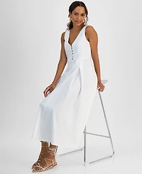 I.n.c. International Concepts Petite Sleeveless Button-Front Dress, Exclusively at Macy's