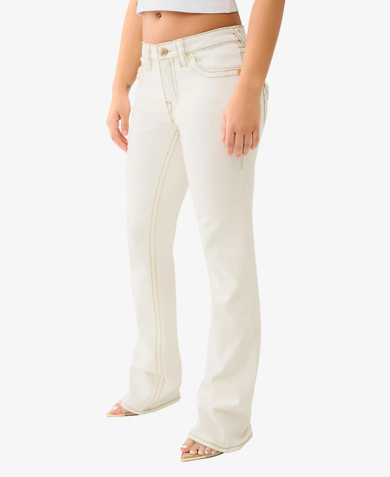 True Religion Women's Becca Bootcut Big T Lurex Jeans