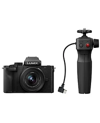 Panasonic Lumix Dc-G100D Mirrorless Camera with G Vario 12-32mm f/3.5-5.6 Asph Ois Lens and Tripod Grip, Bundle with Tripod, Battery, 128GB Memory Car