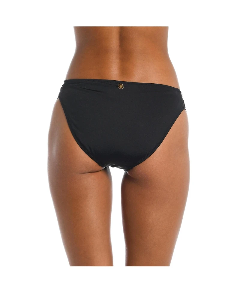 Sunshine 79 Women's Bottoms Swim Solids Shirred Side Hipster