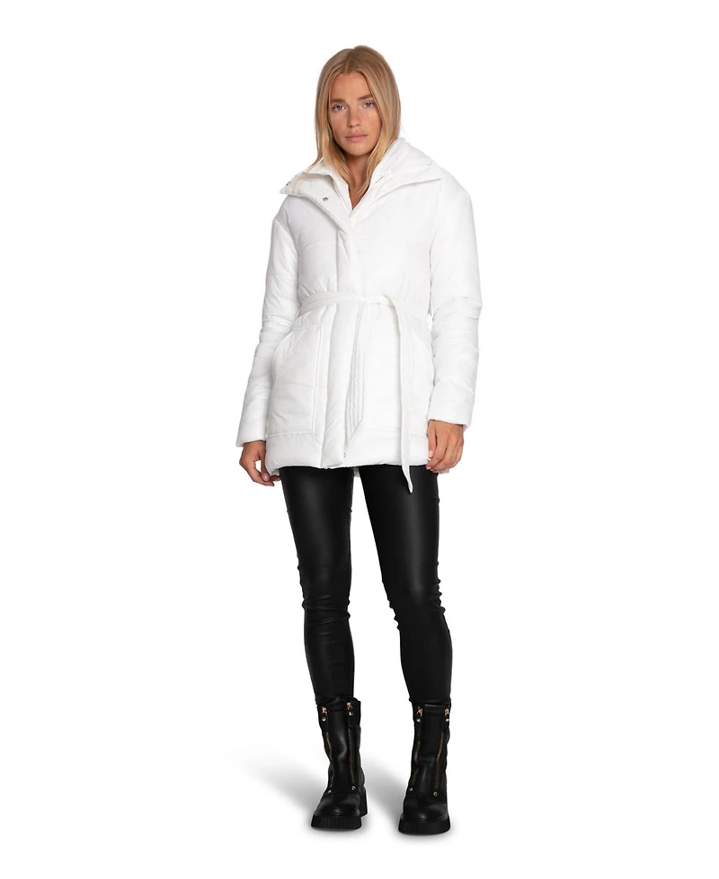 Belle & Bloom Women's Moonrise Belted Puffer Jacket