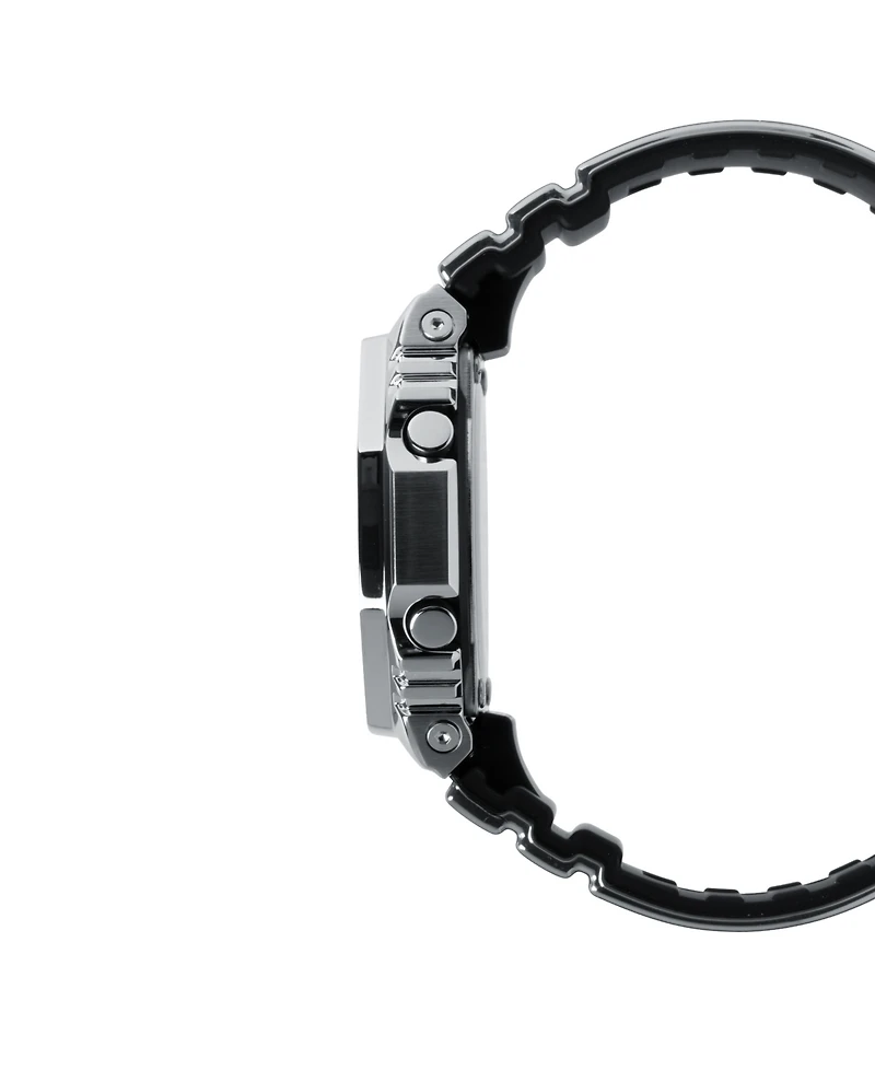 G-Shock Men's Silver-Tone Silicone Watch, 44.4mm