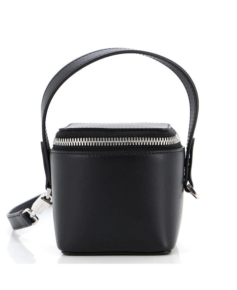 Pre-Owned Salvatore Ferragamo Micro Gancicni Top Handle Vanity Case Leather