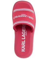 Karl Lagerfeld Paris Women's Ohare Platform Slide Flat Sandals