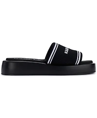 Karl Lagerfeld Paris Women's Ohare Platform Slide Flat Sandals