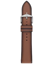 Fossil Men Brown Leather Watch Band, 22mm