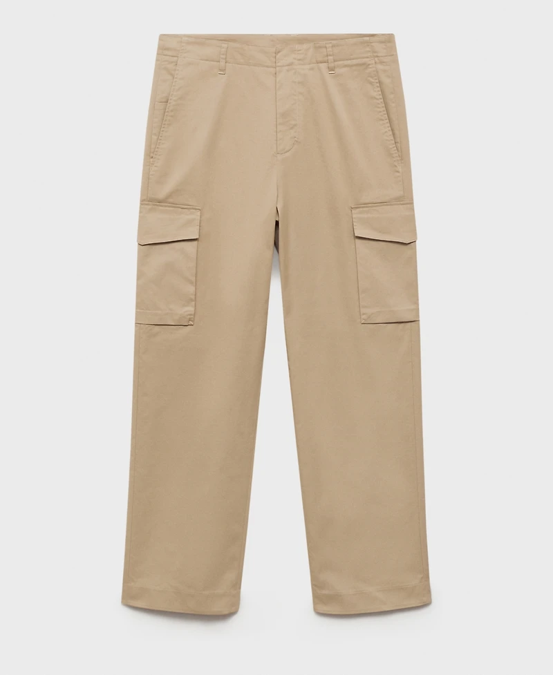 Mango Men's Relaxed-Fit Cargo Pants