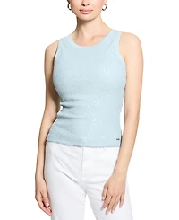 Guess Women's Alexia Sequin Cotton Sleeveless Top