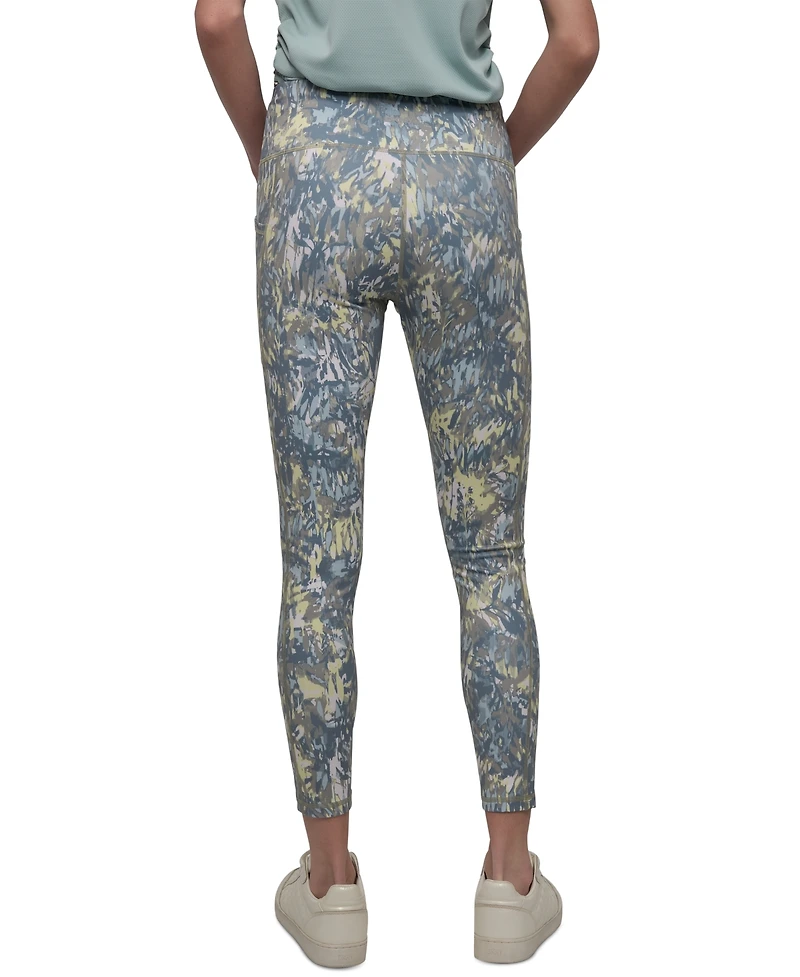 Dkny Sport Women's Printed High-Waist 7/8 Tights