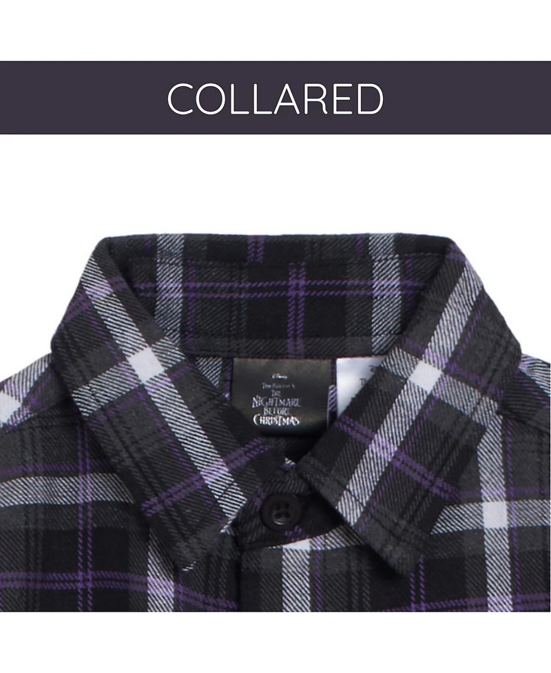 Nightmare Before Christmas Toddler Boys Disney Mickey Mouse Flannel Button Down Dress Shirt