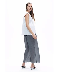 Nocturne Women's Striped Sheer Pants