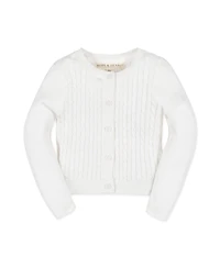 Hope & Henry Baby Long Sleeve Cable Knit Cardigan Sweater