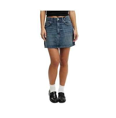 Cotton On Women's Original Denim Mini Skirt