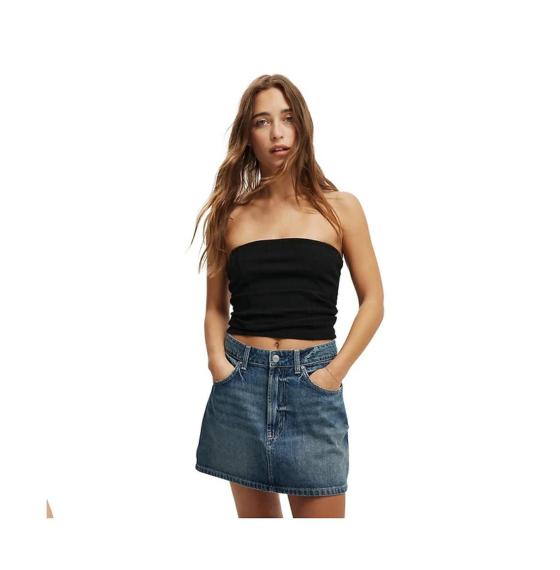 Cotton On Women's Original Denim Mini Skirt