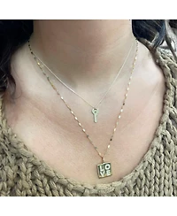 The Lovery Gold Key Heart Necklace 14K Gold