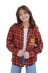 Harry Potter Toddler Boys Flannel Button Down Dress Shirt