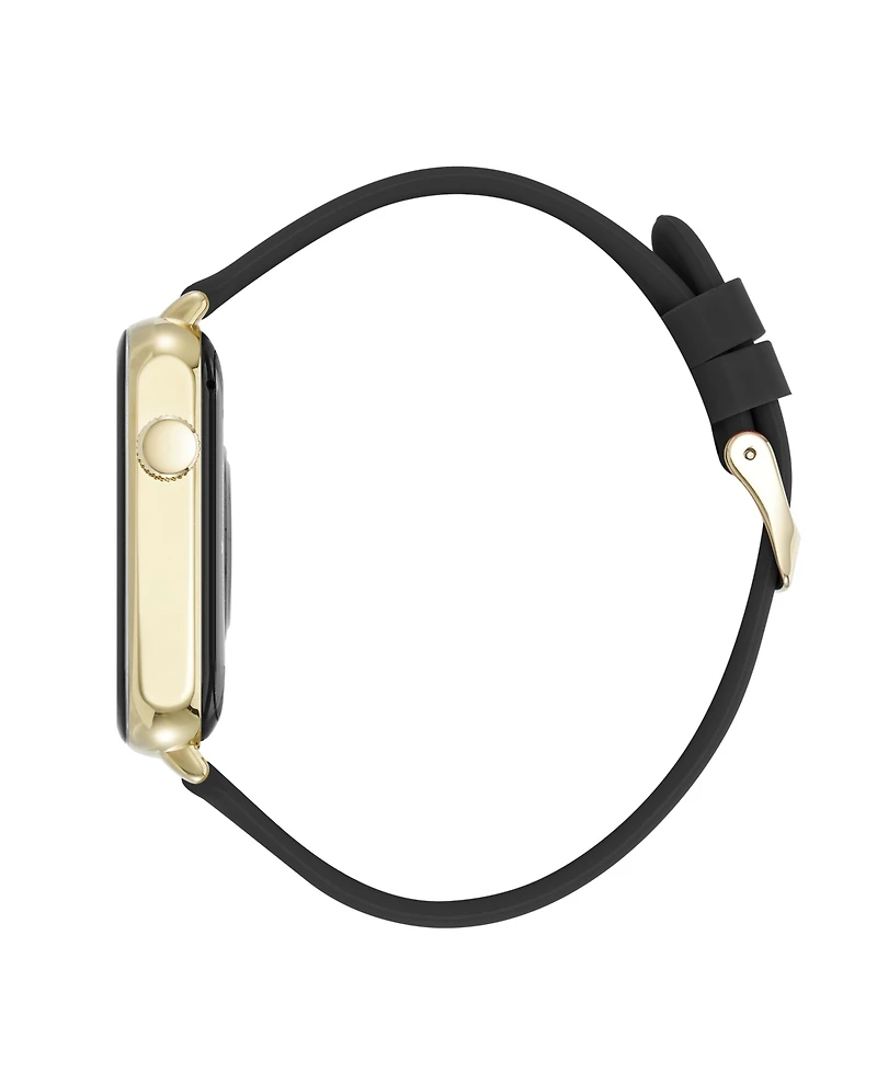 Anne Klein Women's Connect It Stellar Smartwatch with Gold-Tone Stainless Steel Mesh and Silicone Band