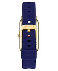 Anne Klein Women's Connect It Illume Smartwatch with Brown Leather and Blue Silicone Band, 37mm