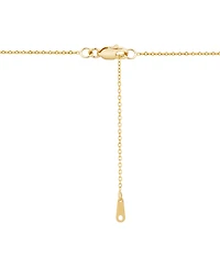 Diamond Bezel Oval Pendant 18" Necklace (1/5 ct. t.w.) in 14k Gold