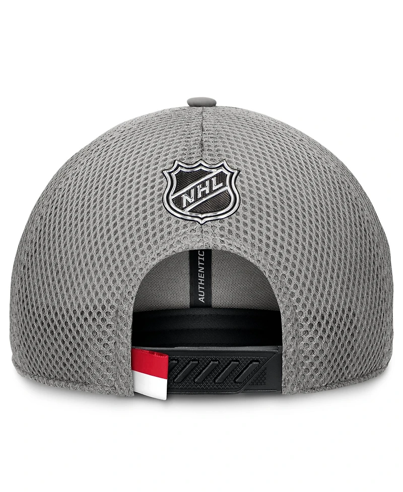 Fanatics Men's Gray Columbus Blue Jackets Authentic Pro Home Ice Trucker Adjustable Hat