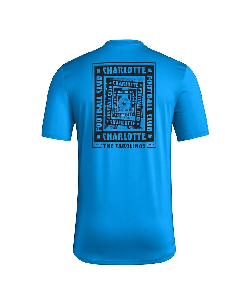 Adidas Men's Blue Charlotte Fc Local Wrap T-Shirt
