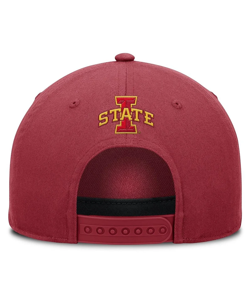 Fanatics Men's Cardinal Iowa State Cyclones Foul Ball Rope Adjustable Hat