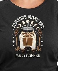 Hybrid Apparel Plus Manifest Coffee Graphic Pullover T-Shirt