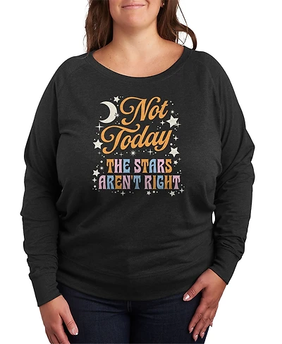 Hybrid Apparel Plus Not Today Graphic Pullover T-Shirt