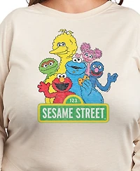 Hybrid Apparel Plus Sesame Street Group Graphic Pullover T-Shirt