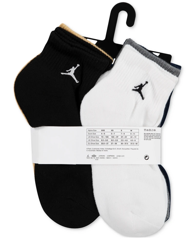 Jordan Big Boys 6-Pk. Ankle Socks