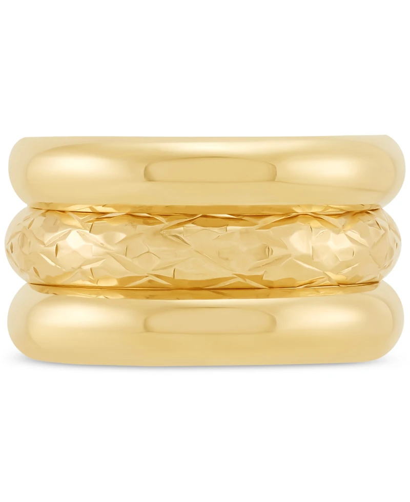 3-Pc. Set Polished Band Rings in 14k Yellow Gold